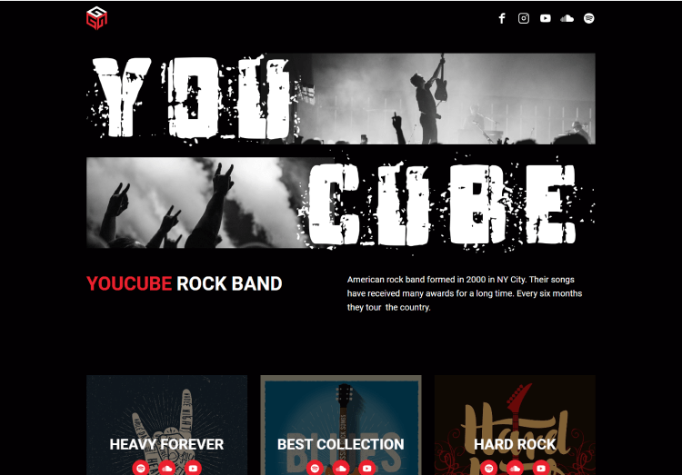 Transforme sua Presença Digital com Agência de Criação de Sites - Rock Band